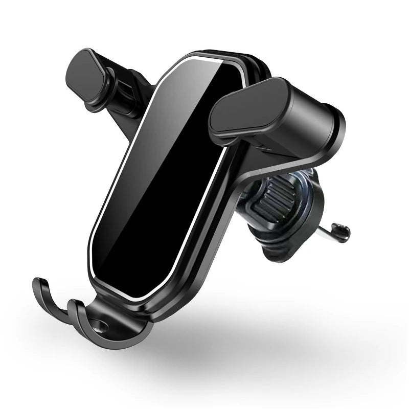 Support De Téléphone Universel pour Voiture – Fixation Grille d’Aération ( Noir / Mirror Noir )