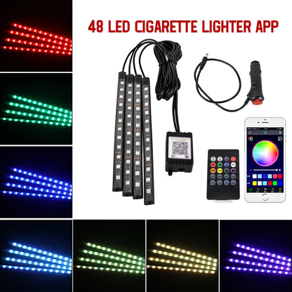 Kit Néon LED RGB Intérieur Voiture ✨