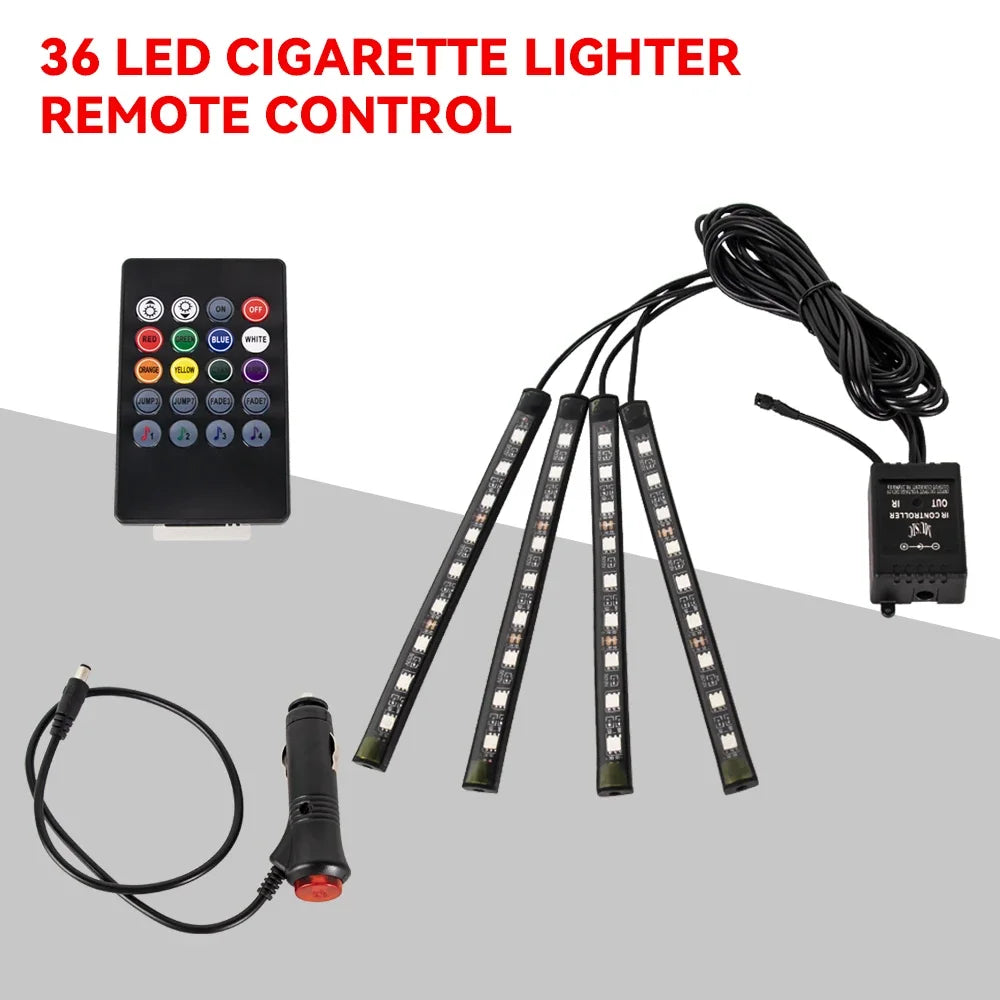 Kit Néon LED RGB Intérieur Voiture ✨