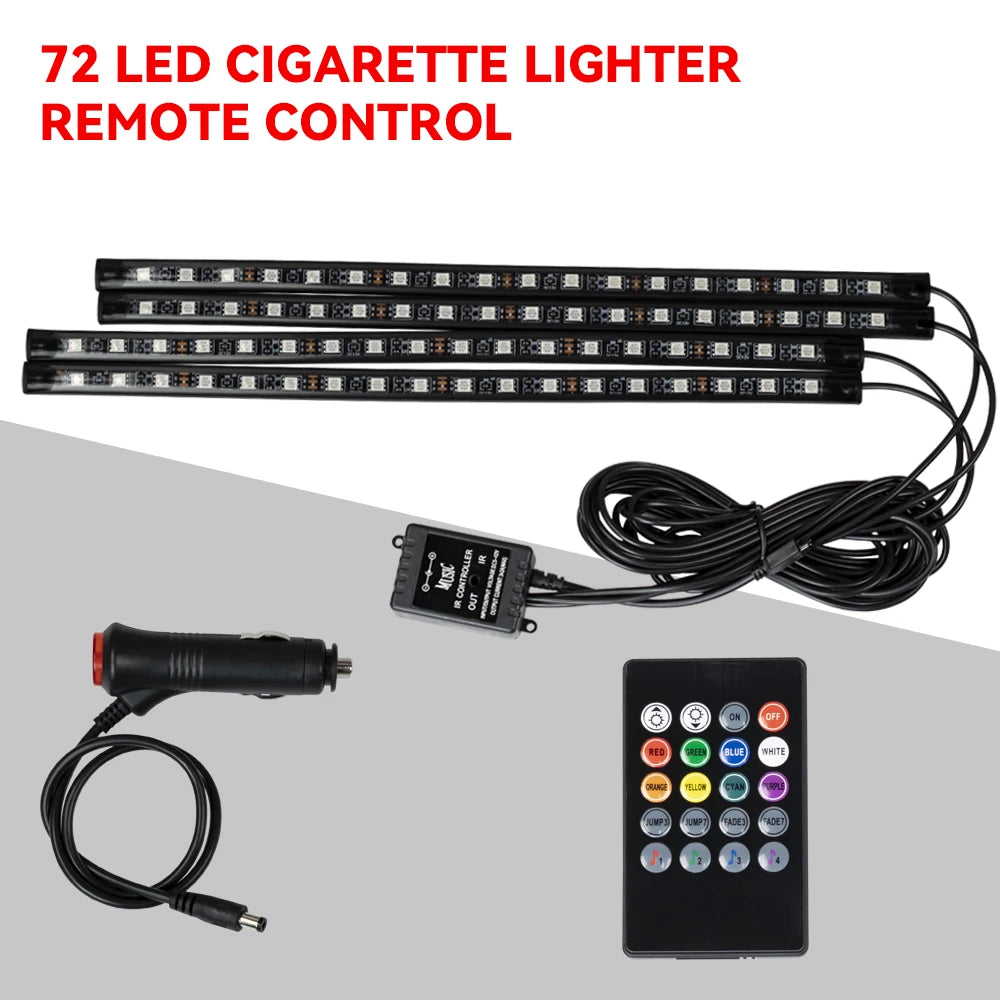 Kit Néon LED RGB Intérieur Voiture ✨