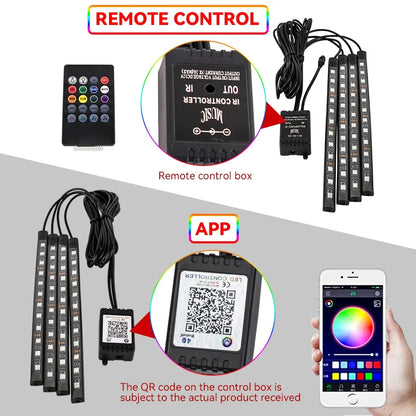 Kit Néon LED RGB Intérieur Voiture ✨