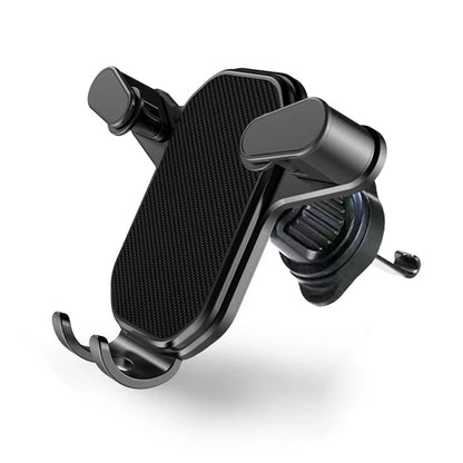 Support De Téléphone Universel pour Voiture – Fixation Grille d’Aération ( Noir / Mirror Noir )